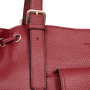 Sac cabas porté épaule Zora 36 cm Carmin