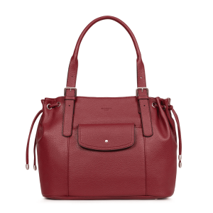Sac cabas porté épaule Zora 36 cm Carmin