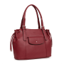 Sac cabas porté épaule Zora 36 cm Carmin