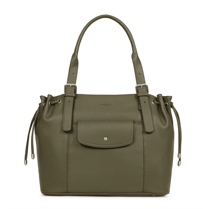Sac cabas porté épaule Zora 36 cm Kaki