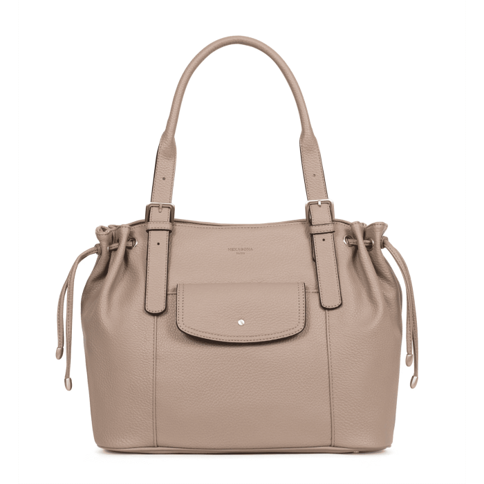 Sac cabas porté épaule Zora 36 cm Taupe