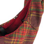 Sac de transport Cross Body 45 cm Carreaux tartan bordeaux