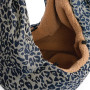 Sac bandoulière de transport pour animal 70 cm Léopard Gris