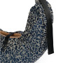 Sac bandoulière de transport pour animal 70 cm Léopard Gris