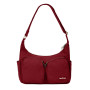 Sac multipoches Émile 34,5 cm Coton Bordeaux