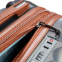 Valise cabine rigide Carrousel 2 Extensible 55 cm Argent