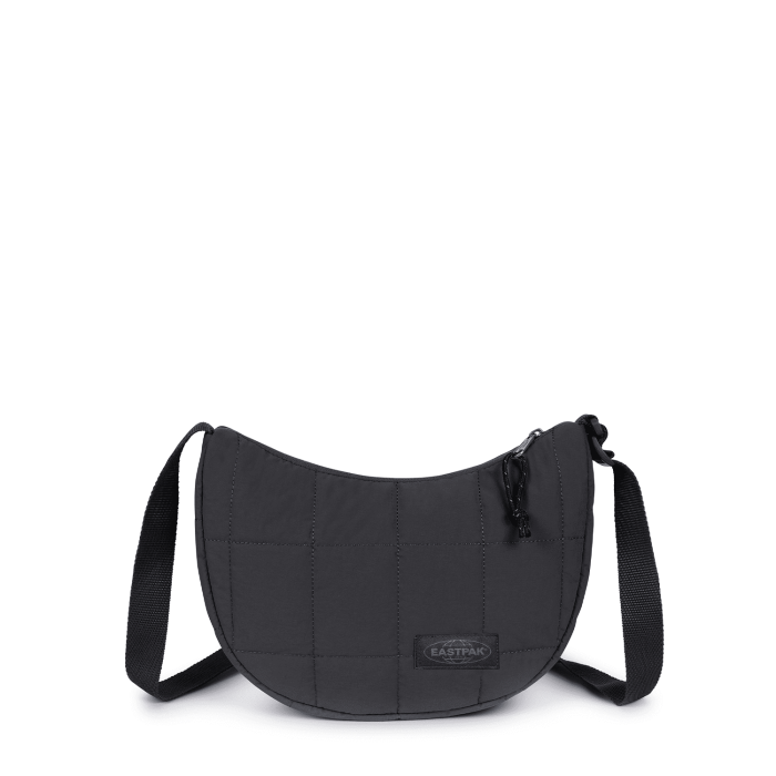 Sac Half Moon Bag 28 cm Puff Checks Black