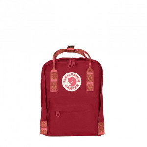 Sac à dos Kanken Mini 29 cm Deep Red/Folk Pattern Sac à dos Kanken Mini 29 cm Deep Red/Folk Pattern