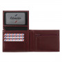 Portefeuille Italien Arthur en cuir lisse Vigne Rouge