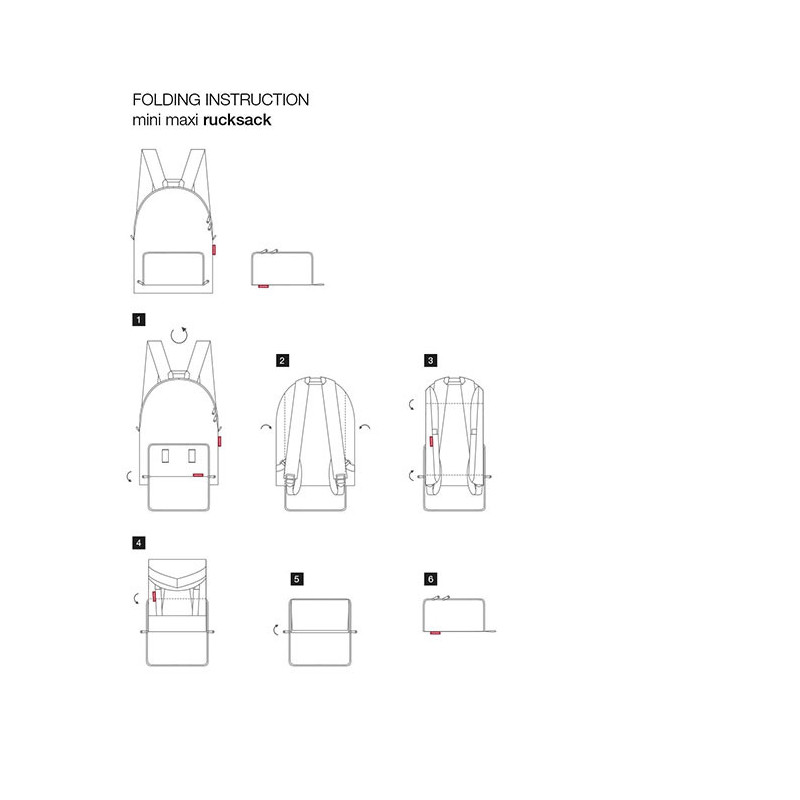 Sac à dos pliable Reisenthel Mini maxi Rucksack