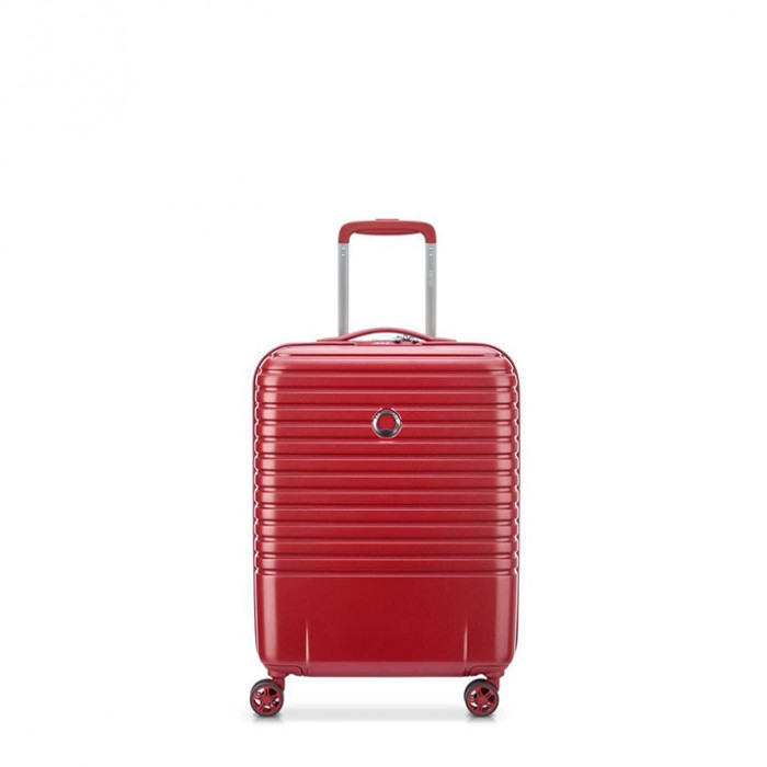 Valise cabine rigide Caumartin Plus Slim 55 cm Rouge