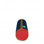 Trousse Ronde Arthur 20cm Bleu/Rouge