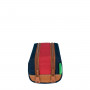 Trousse scolaire double Arthur 23cm Bleu/Rouge