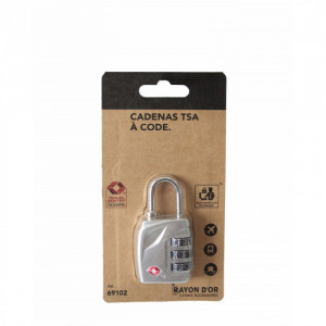 Cadenas à code TSA 69102 Argent Cadenas à code TSA 69102 Argent