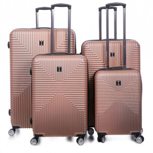 Lot de 4 valises rigides 87, 77, 67 et 55 cm Takai Rose Gold Lot de 4 valises rigides 87, 77, 67 et 55 cm Takai Rose Gold