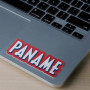 Autocollant sticker recyclé Pas un touriste Paname
