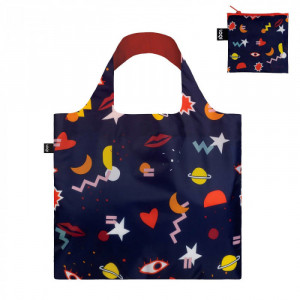 Sac shopping pliable avec pochette zip 50cm Fashion Night night Sac shopping pliable avec pochette zip 50cm Fashion Night night