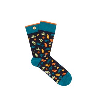 Paire de chaussettes inséparables taille unique 41/46 Grégoire et Adélie Paire de chaussettes inséparables taille unique 41/46 Grégoire et Adélie
