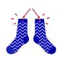 Paire de chaussettes inséparables taille unique 41/46 Malone et Sophia