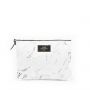 Pochette large XL 28cm White marble