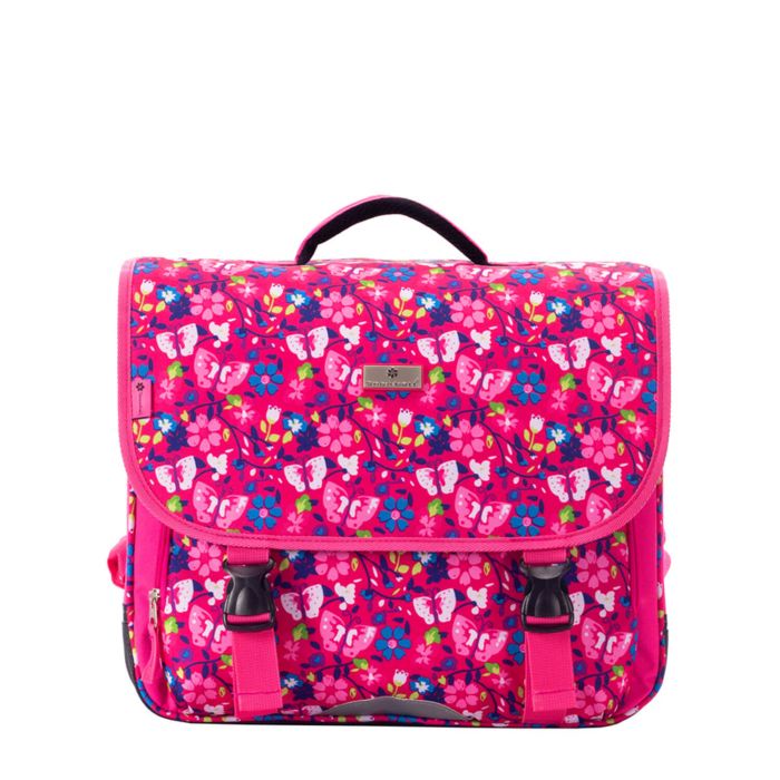 Cartable scolaire Romantique 41 cm Fleurs de printemps Fucshia
