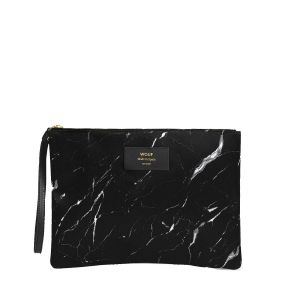Pochette large XL 28cm Black marble Pochette large XL 28cm Black marble