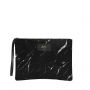 Pochette large XL 28cm Black marble