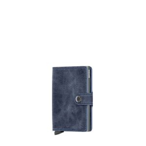 Porte-cartes Miniwallet Vintage anti-RFID 10.2 cm Blue Porte-cartes Miniwallet Vintage anti-RFID 10.2 cm Blue