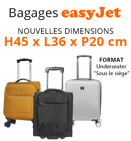 Pour sac cabine Easyjet 45x36x20 Fit Nouveau sac sous le siège Easy